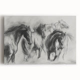 Stretched canvas artwork showcasing vibrant jungle animals in a colorful design, ideal for home decor, enhancing living spaces with nature-inspired aesthetics.
