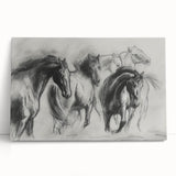Stretched canvas art showcasing a vibrant animal design, featuring intricate details and rich colors, elegantly leaning against a wall, ideal for home decor.