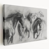 Stretched canvas artwork showcasing a vibrant animal design in a side view, perfect for home decor. Ideal for animal lovers and nature enthusiasts.