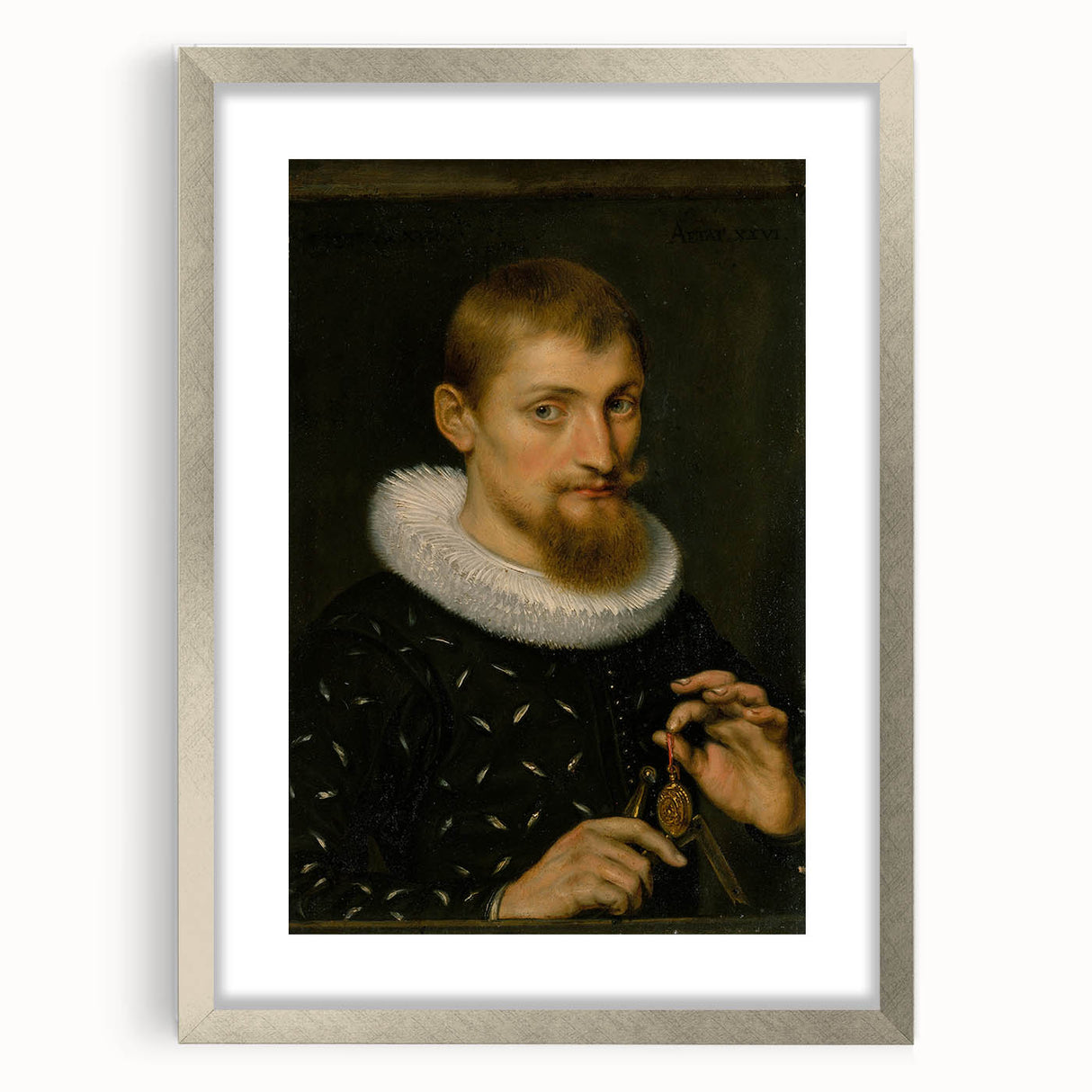 Baroque Portrait of a Gentleman - Antique Art Print for Historical Decor