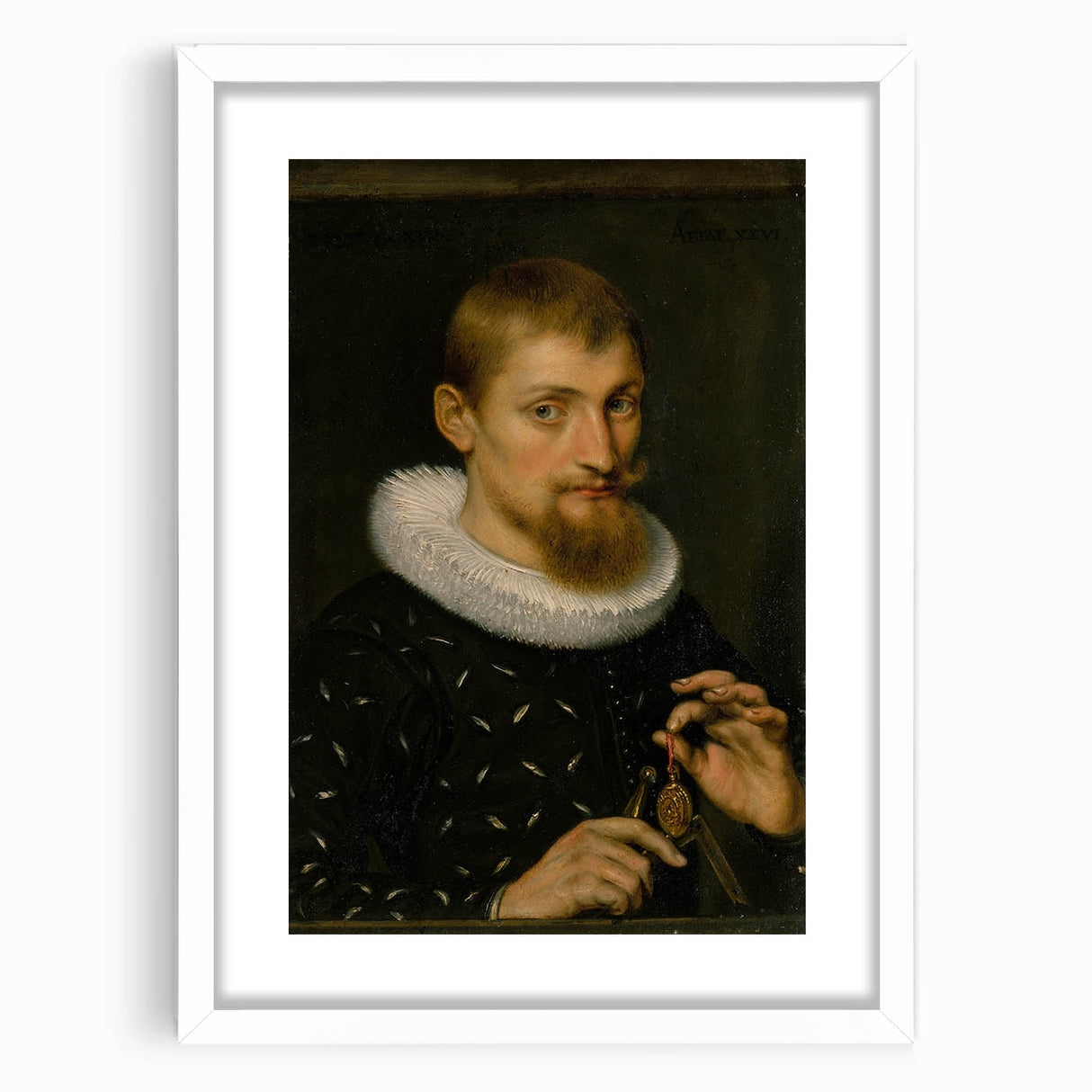 Baroque Portrait of a Gentleman - Antique Art Print for Historical Decor