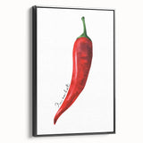 Black and white wall art featuring an array of fruits on a framed canvas, ideal for bedroom decor.