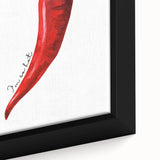 Close-up of extra large black canvas wall art featuring colorful, textured fruits, ideal for living room decor.