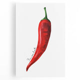 Black and white stretched canvas featuring an assortment of fruits, ideal for kitchen wall art.