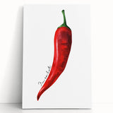 Large black and white canvas print of assorted fruits, ideal for kitchen wall art.