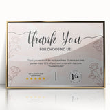 Floral Thank You Card - Personalized Customer Appreciation