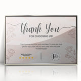 Floral Thank You Card - Personalized Customer Appreciation