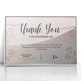 Floral Thank You Card - Personalized Customer Appreciation