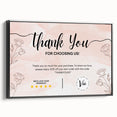 Floral Thank You Card - Personalized Customer Appreciation
