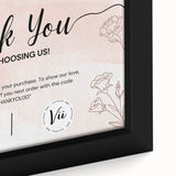 Floral Thank You Card - Personalized Customer Appreciation