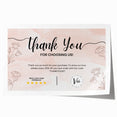 Floral Thank You Card - Personalized Customer Appreciation