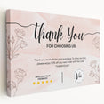 Floral Thank You Card - Personalized Customer Appreciation