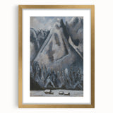 Modern Wall Art - Dramatic Waxenstein Peaks Landscape - Mountain Art Print