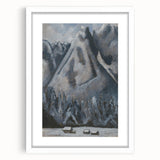 Modern Wall Art - Dramatic Waxenstein Peaks Landscape - Mountain Art Print