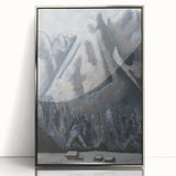 Modern Wall Art - Dramatic Waxenstein Peaks Landscape - Mountain Art Print