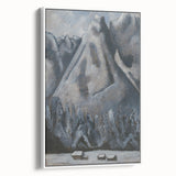 Modern Wall Art - Dramatic Waxenstein Peaks Landscape - Mountain Art Print