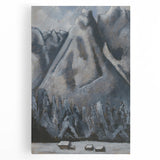 Modern Wall Art - Dramatic Waxenstein Peaks Landscape - Mountain Art Print