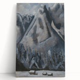 Modern Wall Art - Dramatic Waxenstein Peaks Landscape - Mountain Art Print