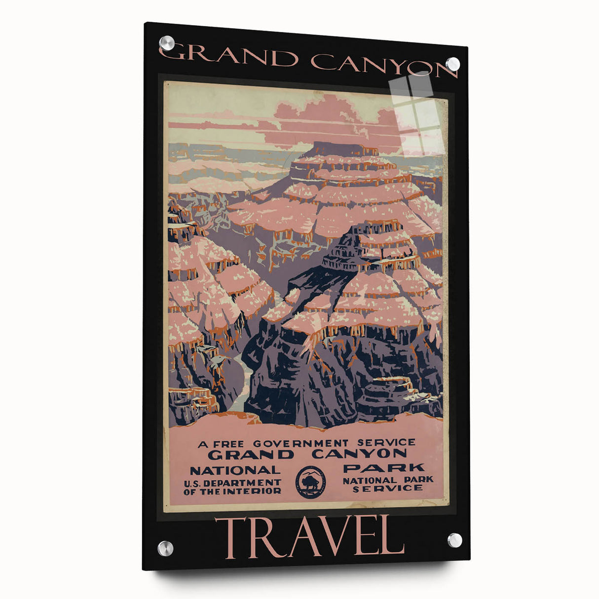 Retro Grand Canyon Poster – Vintage National Park Art