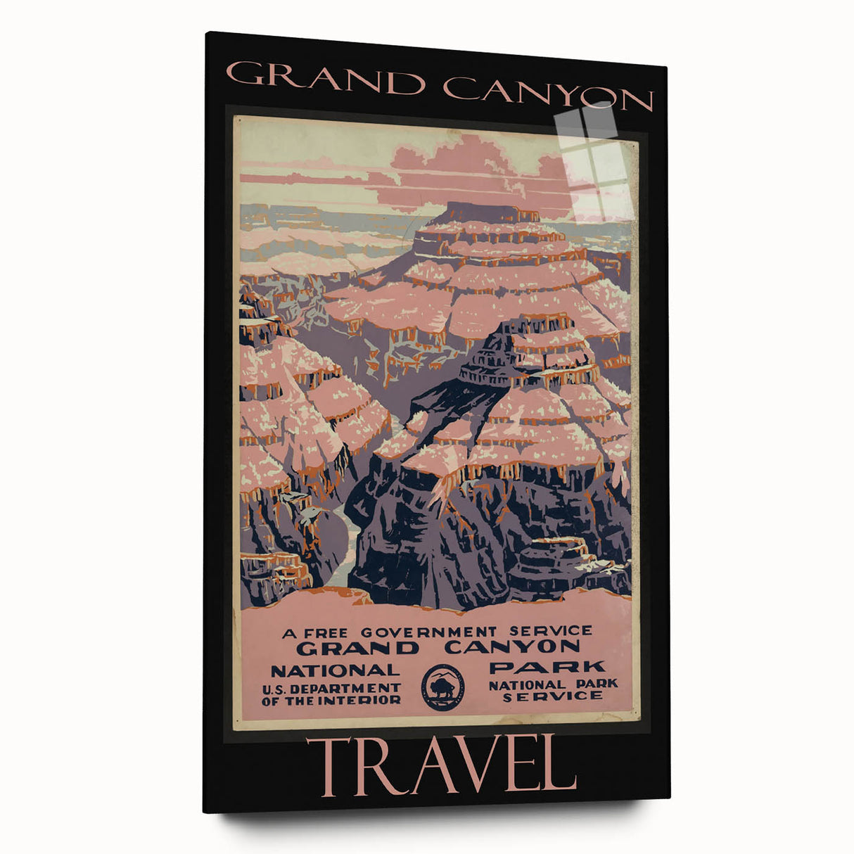 Retro Grand Canyon Poster – Vintage National Park Art