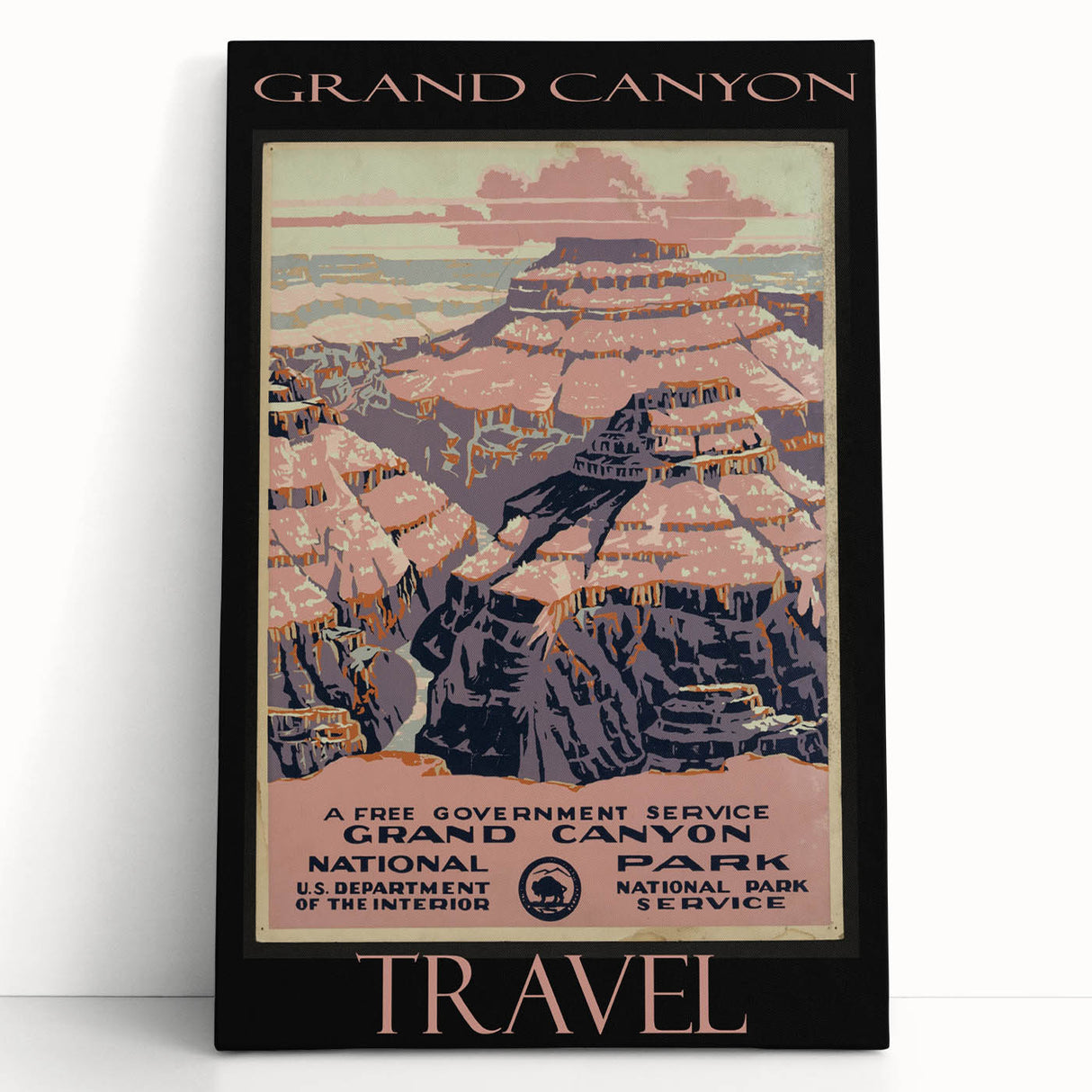 Retro Grand Canyon Poster – Vintage National Park Art