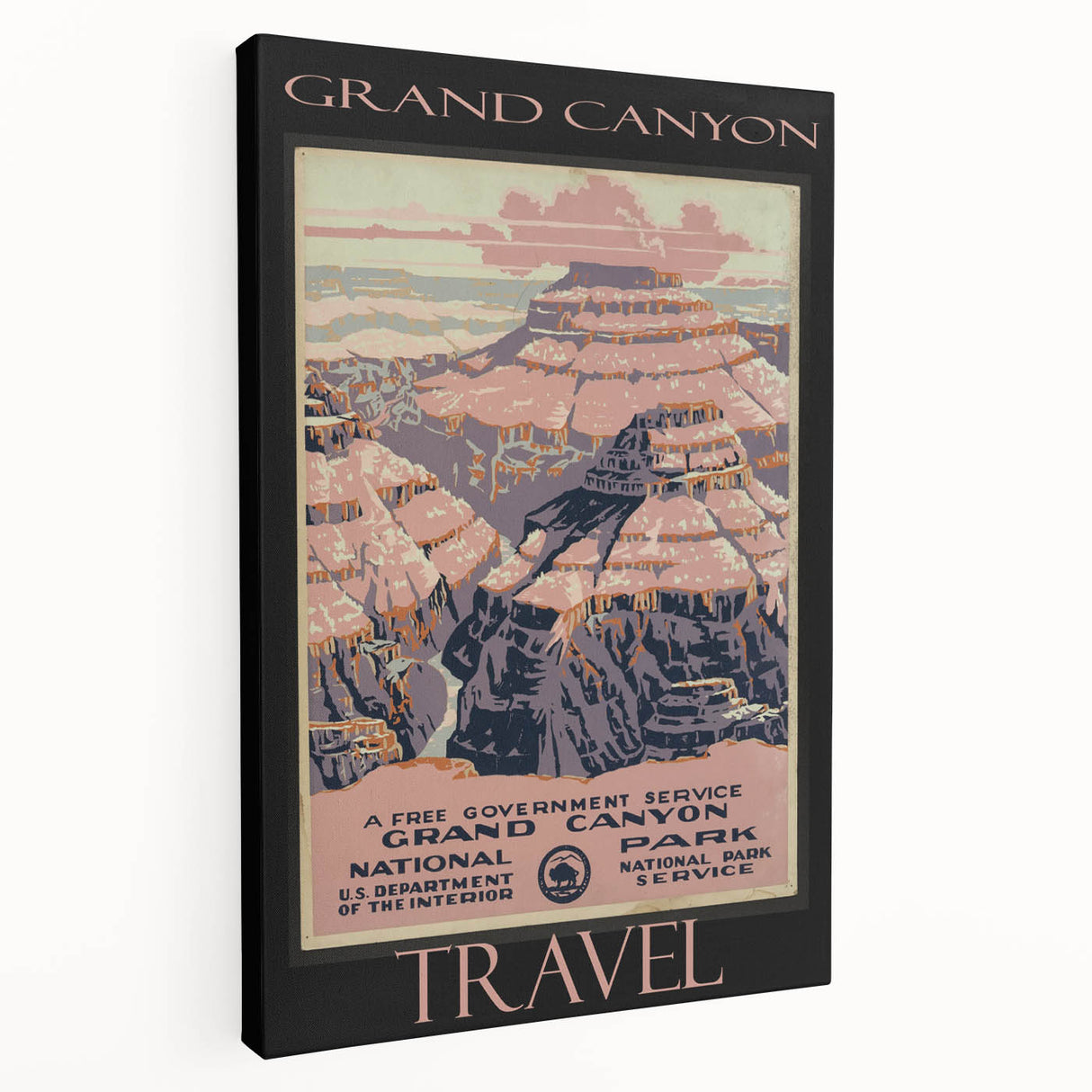 Retro Grand Canyon Poster – Vintage National Park Art