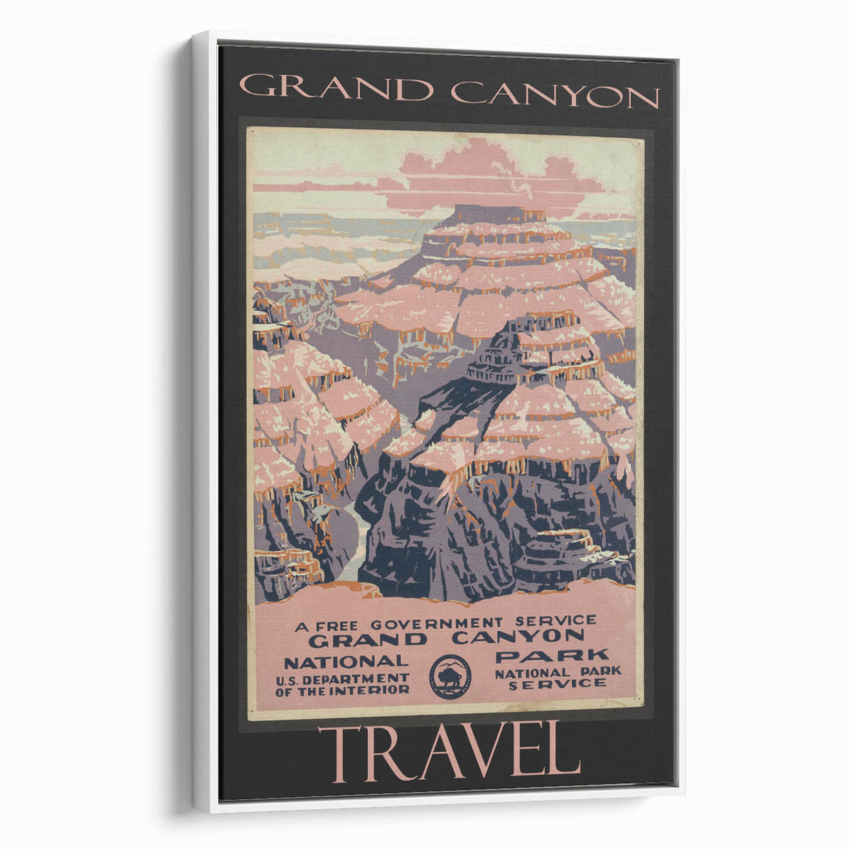 Retro Grand Canyon Poster – Vintage National Park Art