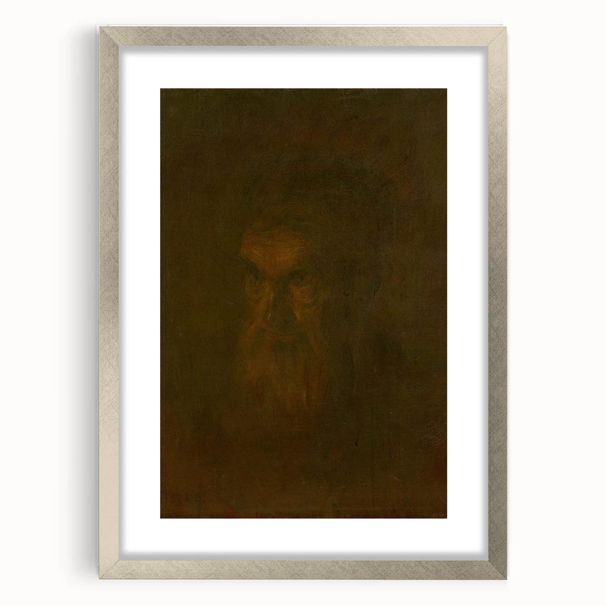 Head Study of an Old Man Art Print - Ladislav Mednyánszky Realism Portrait