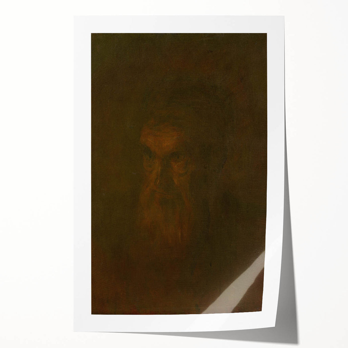 Head Study of an Old Man Art Print - Ladislav Mednyánszky Realism Portrait