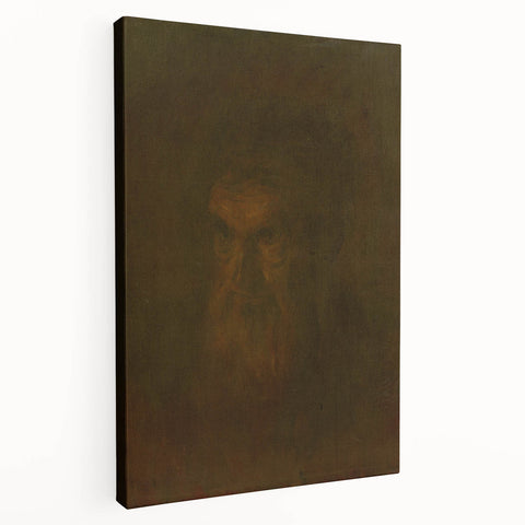 Head Study of an Old Man Art Print - Ladislav Mednyánszky Realism Portrait