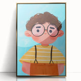 Curly Haired Boy - Boys Room Wall Art Kids Wall Art Prints