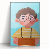 Curly Haired Boy - Boys Room Wall Art Kids Wall Art Prints