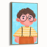 Curly Haired Boy - Boys Room Wall Art Kids Wall Art Prints