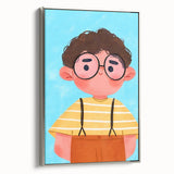 Curly Haired Boy - Boys Room Wall Art Kids Wall Art Prints