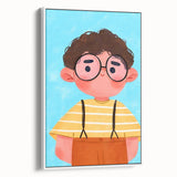 Curly Haired Boy - Boys Room Wall Art Kids Wall Art Prints