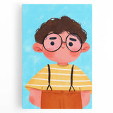 Curly Haired Boy - Boys Room Wall Art Kids Wall Art Prints