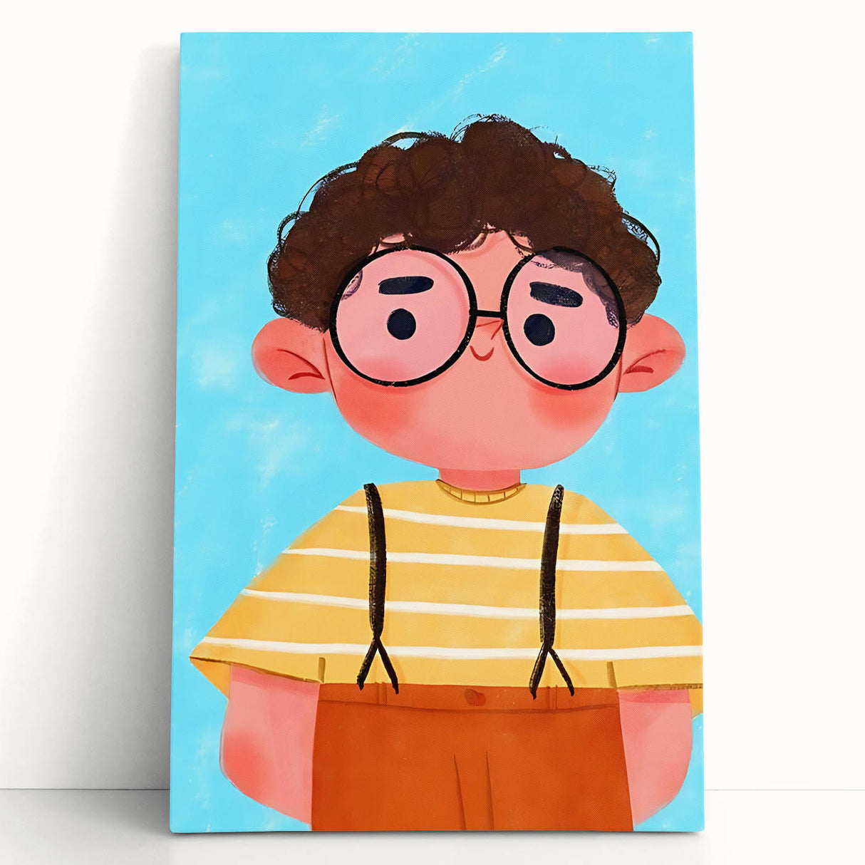 Curly Haired Boy - Boys Room Wall Art Kids Wall Art Prints