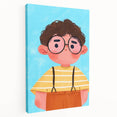 Curly Haired Boy - Boys Room Wall Art Kids Wall Art Prints