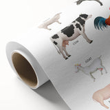 Farm Animals Kids Educational Wall Art - Learning Poster for Classrooms
