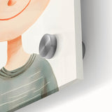 Smiling Boy Nursery Wall Art – Kids Room & Baby Room Decor