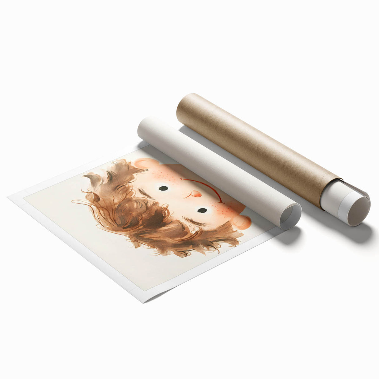 Smiling Boy Nursery Wall Art – Kids Room & Baby Room Decor