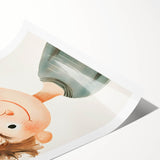 Smiling Boy Nursery Wall Art – Kids Room & Baby Room Decor