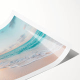 Extra large wall art featuring line art flowers in black on white, rolled print format.