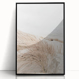 Large abstract wall art in black and white tones on acrylic, framed, featuring mid-century modernist style.