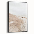 Black and white landscape painting on framed canvas, depicting a tranquil rural scene, ideal for bedroom wall art.