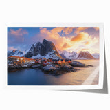 Stunning rolled print showcasing dramatic cliffs and a vibrant landscape, expertly crafted for wall decor. Ideal for nature enthusiasts and art collectors.