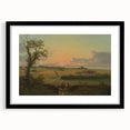 Classic Romantic Paintings - Danish Landscape with Stone Canvas Art