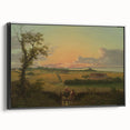 Classic Romantic Paintings - Danish Landscape with Stone Canvas Art
