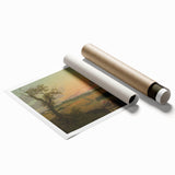 Classic Romantic Paintings - Danish Landscape with Stone Canvas Art