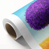 Framed Office Art – Vibrant Purple Tree Modern Office Wall Decor